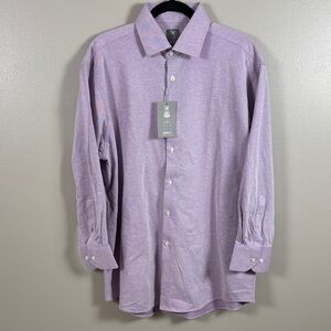 Stacy Adams Lavender Button-Down Shirt
